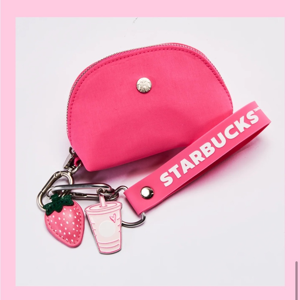 Starbucks Pink Collection- Keychain w/Pouch